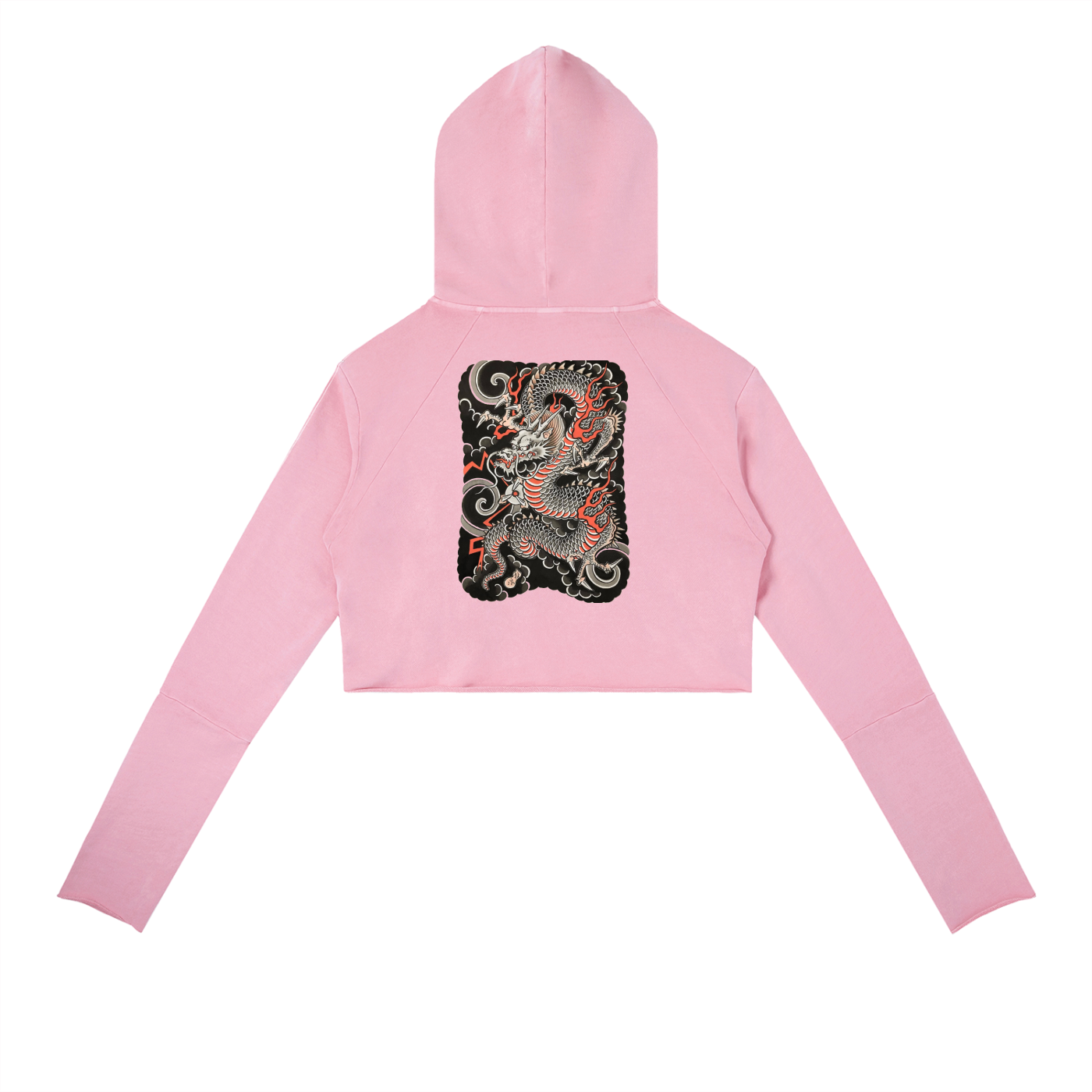 Vintage Washed Raw Edge Hoodie