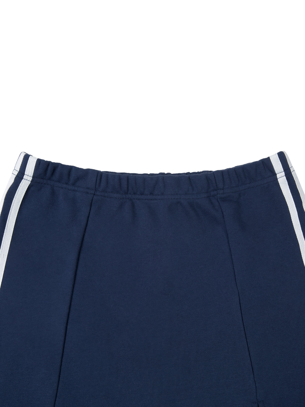 Rock mit Kontrast-Seitenstreifen und Schlitz