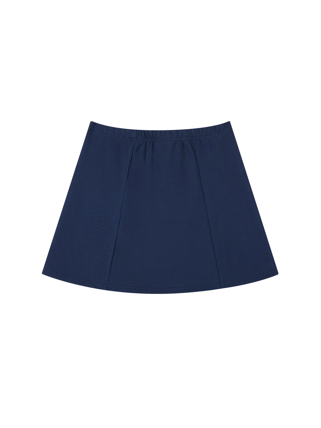 Rock mit Kontrast-Seitenstreifen und Schlitz