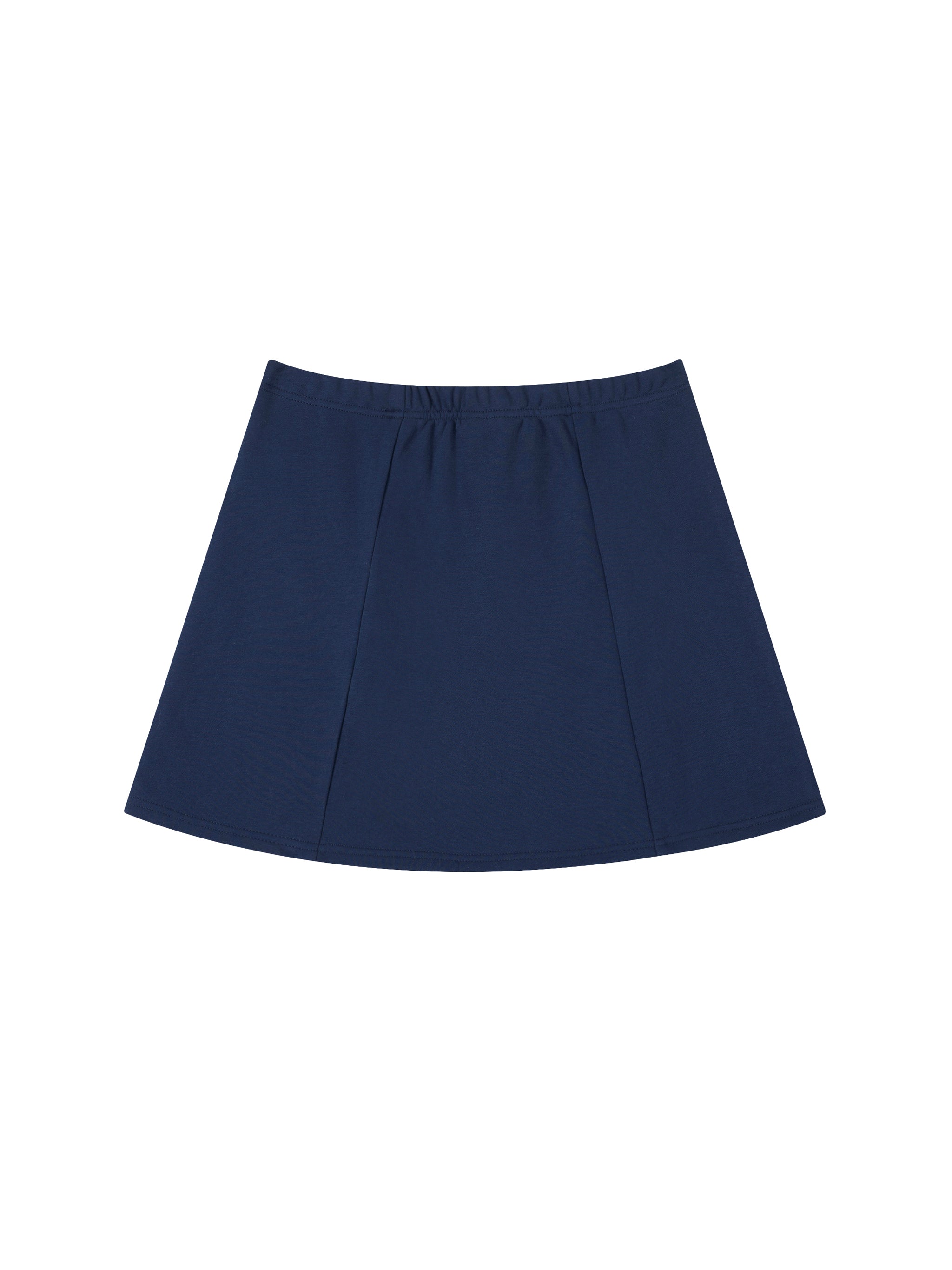 Rock mit Kontrast-Seitenstreifen und Schlitz